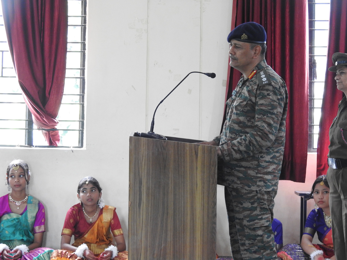 24 U.K. Girls BN NCC Commanding Officer Visit