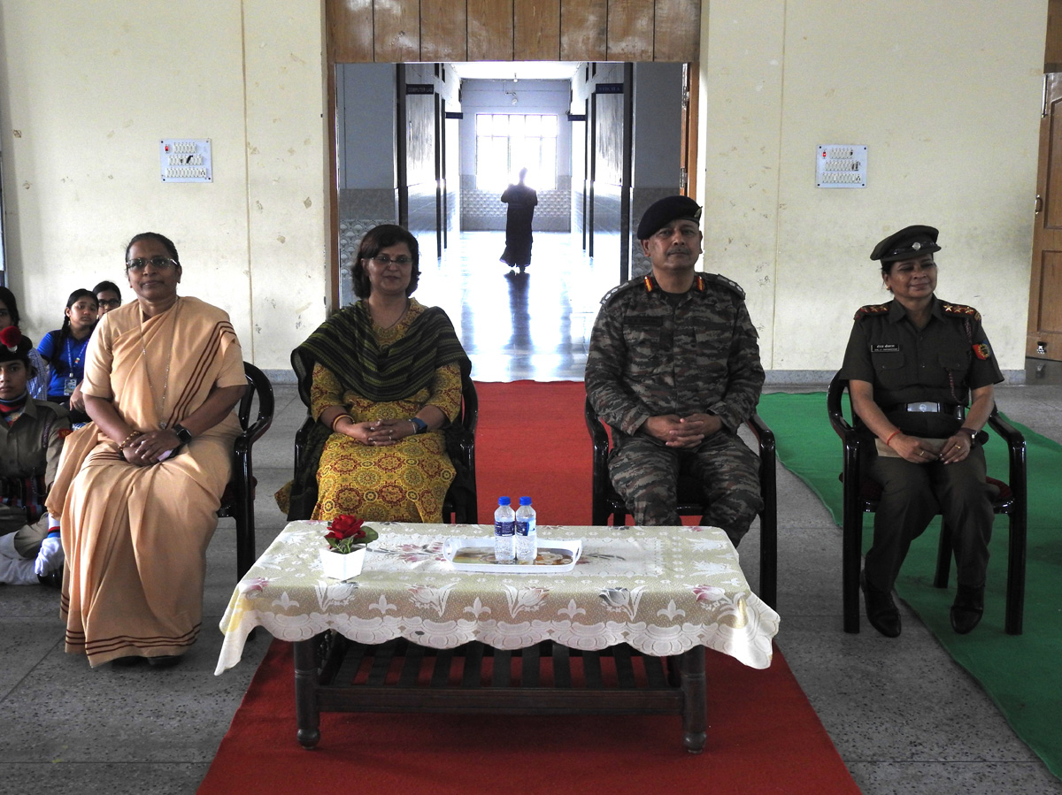24 U.K. Girls BN NCC Commanding Officer Visit