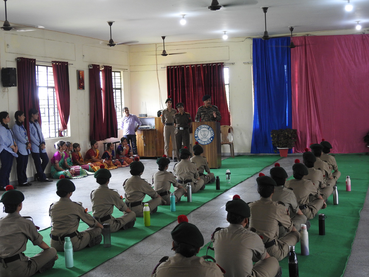24 U.K. Girls BN NCC Commanding Officer Visit