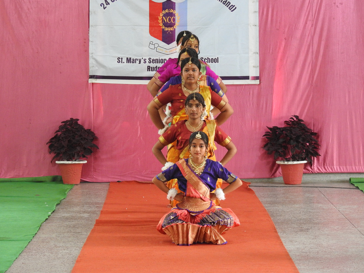 24 U.K. Girls BN NCC Commanding Officer Visit