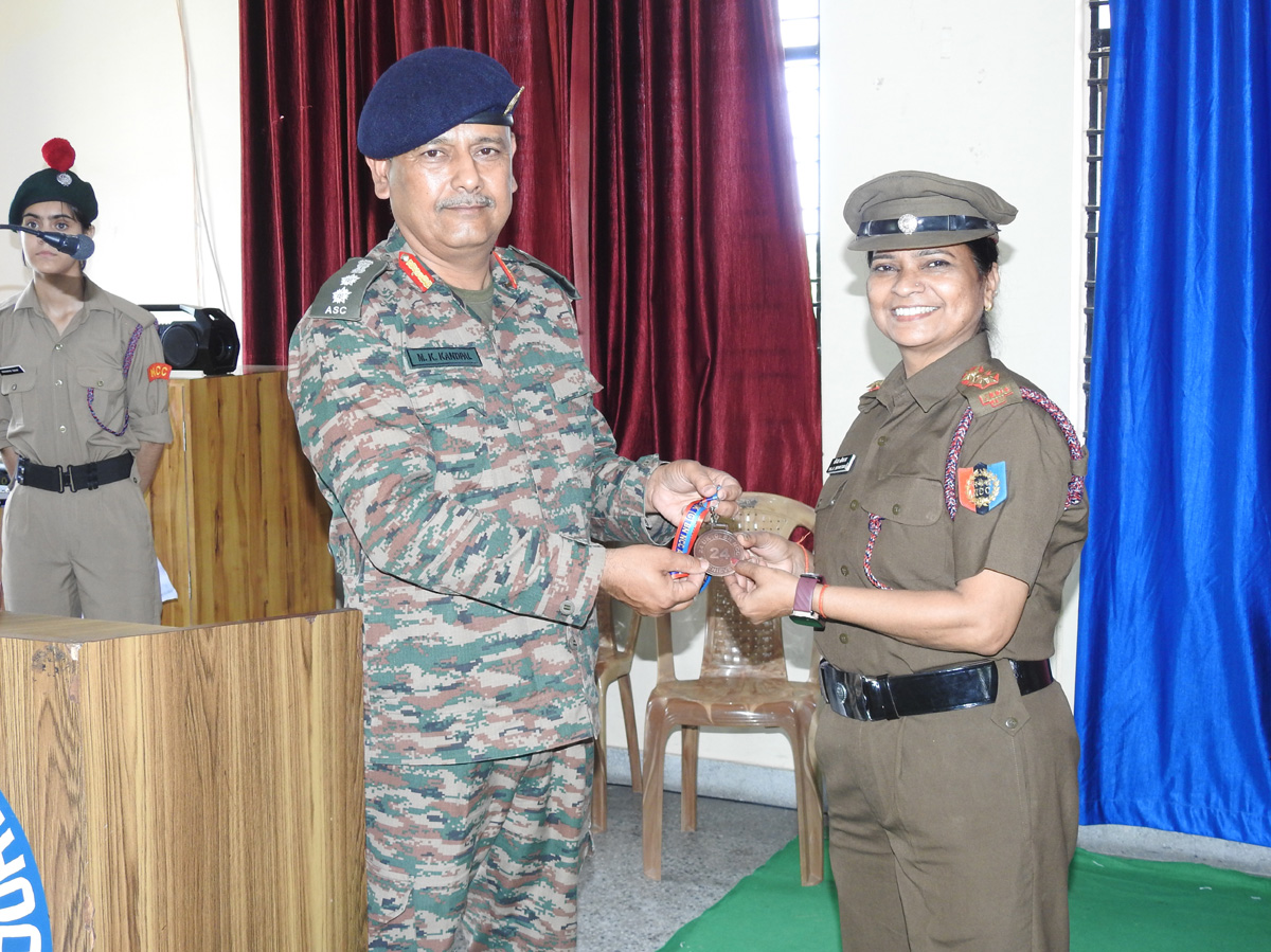 24 U.K. Girls BN NCC Commanding Officer Visit