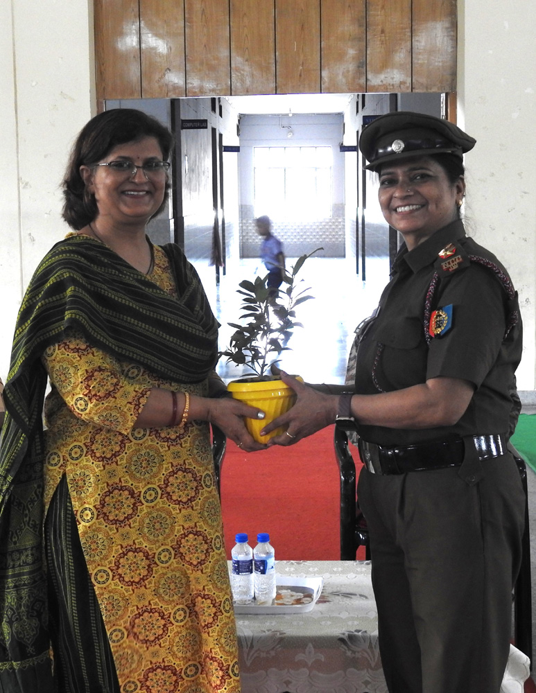 24 U.K. Girls BN NCC Commanding Officer Visit